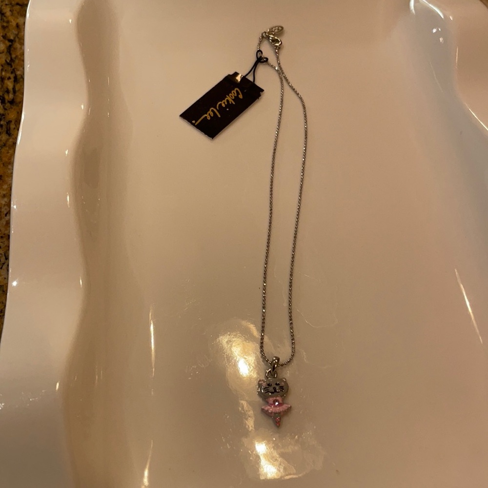 Cookie Lee- Kids necklace with cat ballerina pendant